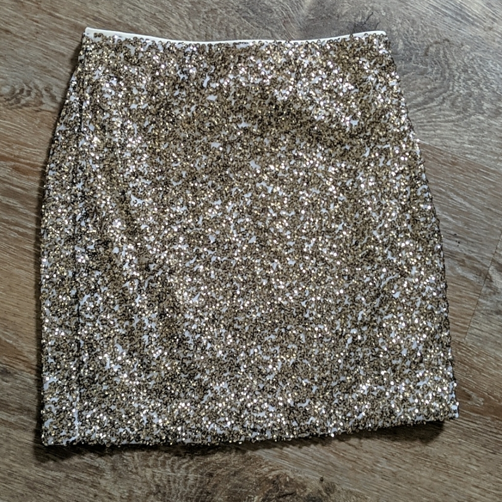 Gold sequin mini